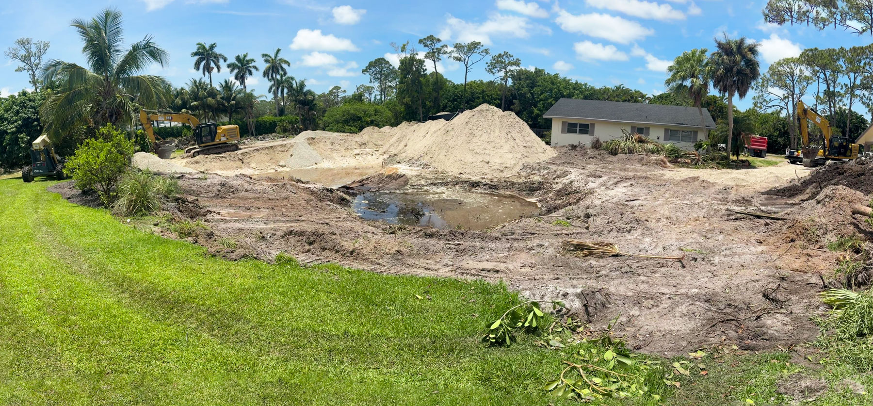 North-Street-Panorama-Lake-Fill Filling the pond on North Street